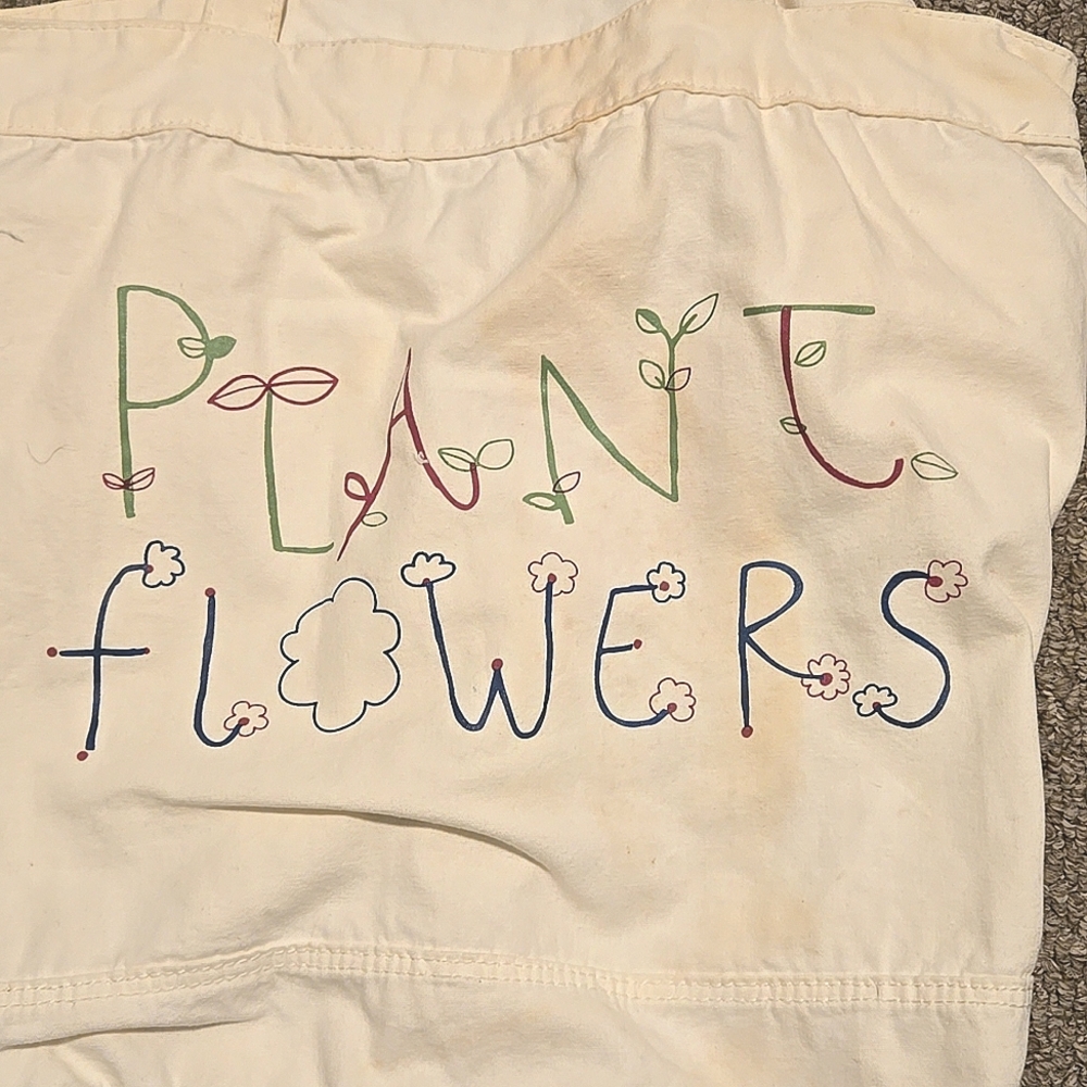 Y2K Old Navy Plant Flowers Shoulder Bag - Picture 2 of 4